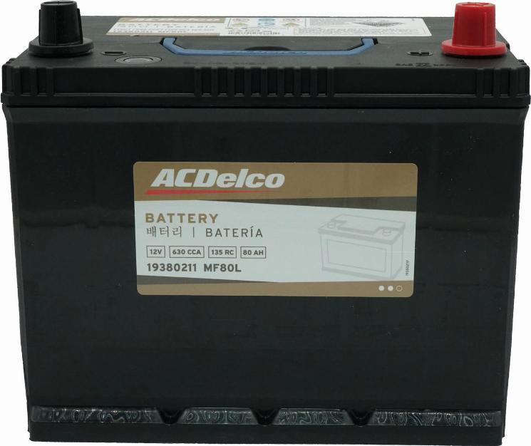 ACDelco 19380211 - Startera akumulatoru baterija www.autospares.lv