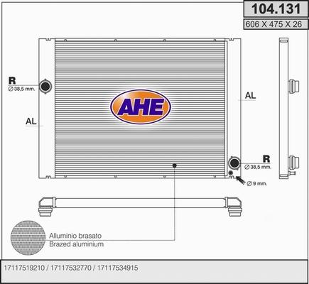 AHE 104.131 - Radiators, Motora dzesēšanas sistēma www.autospares.lv