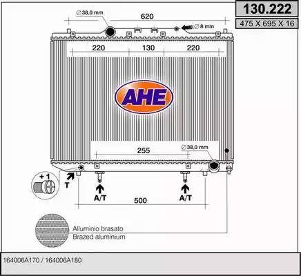 AHE 130.222 - Radiators, Motora dzesēšanas sistēma www.autospares.lv