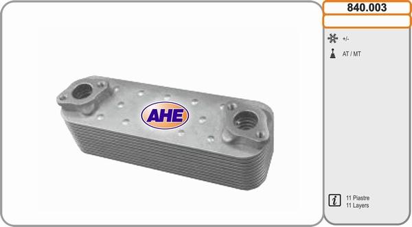AHE 840.003 - Eļļas radiators, Motoreļļa www.autospares.lv