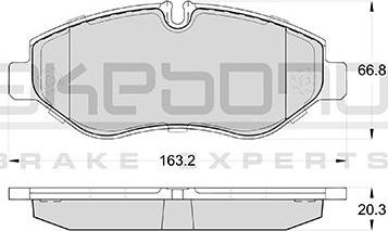 Akebono AN-4723K - Bremžu uzliku kompl., Disku bremzes www.autospares.lv
