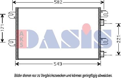 AKS Dasis 402003N - Kondensators, Gaisa kond. sistēma www.autospares.lv