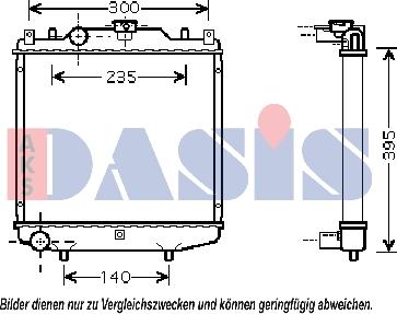 AKS Dasis 510018N - Radiators, Motora dzesēšanas sistēma www.autospares.lv