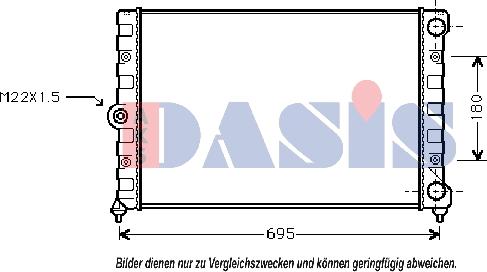 AKS Dasis 041260N - Radiators, Motora dzesēšanas sistēma www.autospares.lv