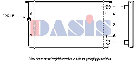 AKS Dasis 041230N - Radiators, Motora dzesēšanas sistēma www.autospares.lv