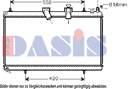 AKS Dasis 060059N - Radiators, Motora dzesēšanas sistēma www.autospares.lv