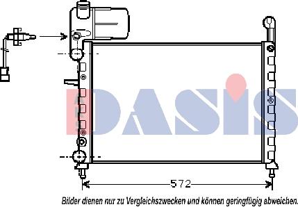 AKS Dasis 080630N - Radiators, Motora dzesēšanas sistēma www.autospares.lv