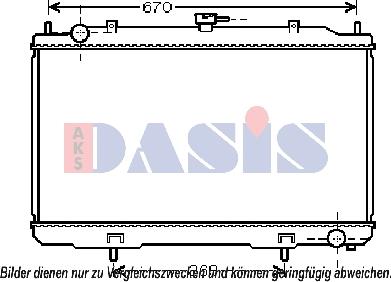 AKS Dasis 070154N - Radiators, Motora dzesēšanas sistēma www.autospares.lv