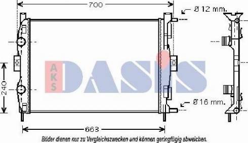 AKS Dasis 182013N - Radiators, Motora dzesēšanas sistēma www.autospares.lv