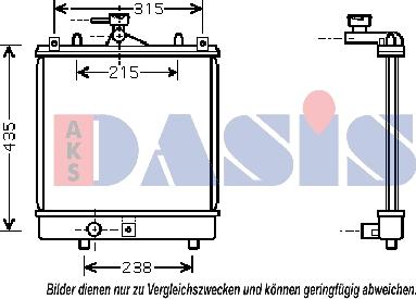 AKS Dasis 322007N - Radiators, Motora dzesēšanas sistēma www.autospares.lv