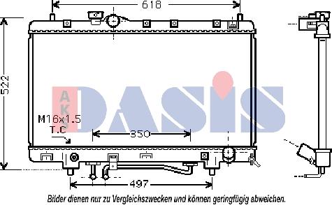 AKS Dasis 210119N - Radiators, Motora dzesēšanas sistēma www.autospares.lv