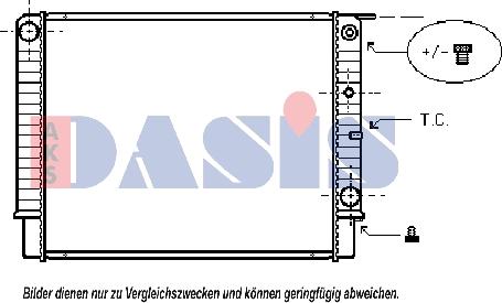 AKS Dasis 220009N - Radiators, Motora dzesēšanas sistēma www.autospares.lv