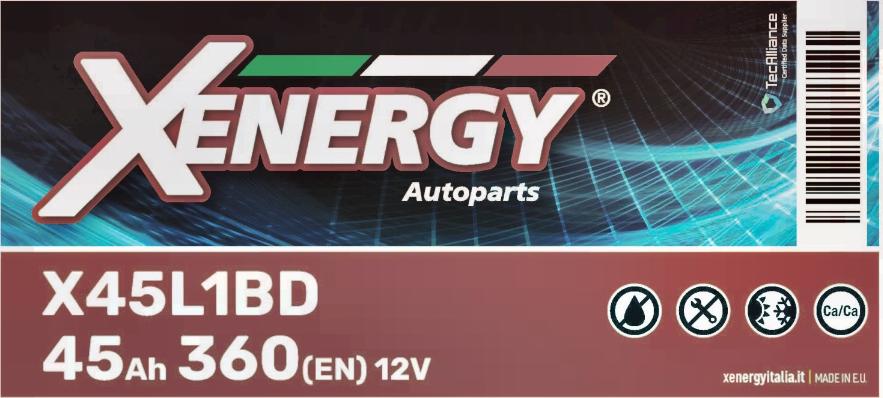 AP XENERGY X45L1BD - Startera akumulatoru baterija www.autospares.lv