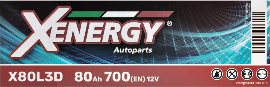 AP XENERGY X80L3D - Startera akumulatoru baterija www.autospares.lv