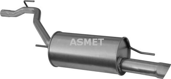 Asmet 04.071 - Izplūdes gāzu trokšņa slāpētājs (pēdējais) www.autospares.lv