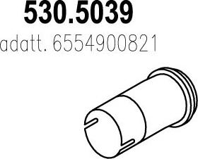 ASSO 530.5039 - Izplūdes caurule www.autospares.lv