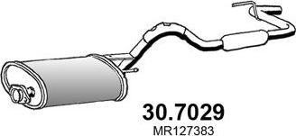 ASSO 30.7029 - Izplūdes gāzu trokšņa slāpētājs (pēdējais) www.autospares.lv