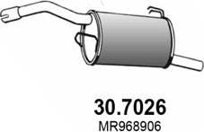 ASSO 30.7026 - Izplūdes gāzu trokšņa slāpētājs (pēdējais) www.autospares.lv