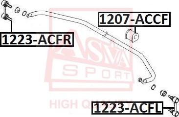 ASVA 1207-ACCF - Bukse, Stabilizators www.autospares.lv