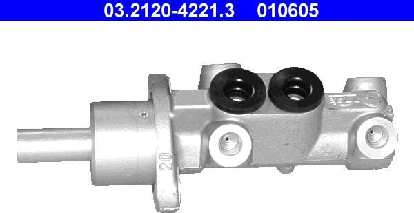 ATE 03.2120-4221.3 - Galvenais bremžu cilindrs www.autospares.lv