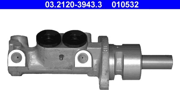 ATE 03.2120-3943.3 - Galvenais bremžu cilindrs www.autospares.lv