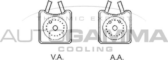 Autogamma 102490 - Eļļas radiators, Motoreļļa www.autospares.lv