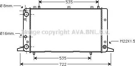 Ava Quality Cooling AI 2053 - Radiators, Motora dzesēšanas sistēma www.autospares.lv