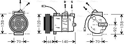 Ava Quality Cooling AI K150 - Kompresors, Gaisa kond. sistēma www.autospares.lv