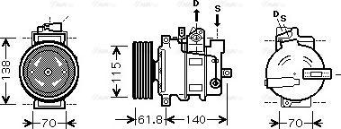 Ava Quality Cooling AI K263 - Kompresors, Gaisa kond. sistēma www.autospares.lv