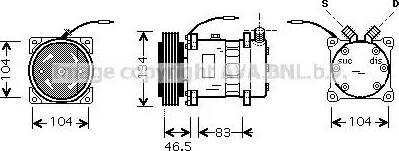Ava Quality Cooling AL K104 - Kompresors, Gaisa kond. sistēma www.autospares.lv