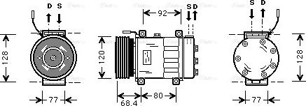 Ava Quality Cooling AL K103 - Kompresors, Gaisa kond. sistēma www.autospares.lv