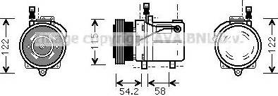 Ava Quality Cooling BW K059 - Kompresors, Gaisa kond. sistēma www.autospares.lv