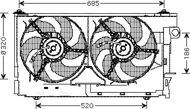 Ava Quality Cooling CN 7522 - Ventilators, Motora dzesēšanas sistēma www.autospares.lv
