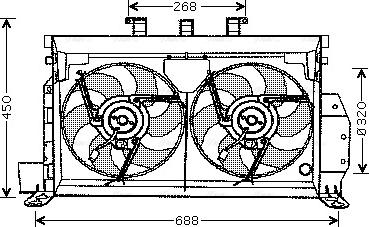 Ava Quality Cooling CN 7521 - Ventilators, Motora dzesēšanas sistēma www.autospares.lv