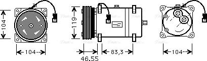 Ava Quality Cooling CNAK161 - Kompresors, Gaisa kond. sistēma www.autospares.lv