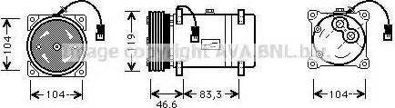 Ava Quality Cooling CNAK216 - Kompresors, Gaisa kond. sistēma www.autospares.lv