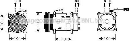 Ava Quality Cooling CN K180 - Kompresors, Gaisa kond. sistēma www.autospares.lv