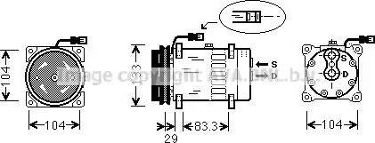 Ava Quality Cooling DF K026 - Kompresors, Gaisa kond. sistēma www.autospares.lv