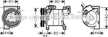 Ava Quality Cooling DN K323 - Kompresors, Gaisa kond. sistēma www.autospares.lv
