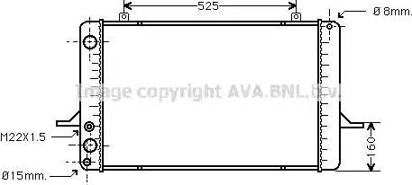 Ava Quality Cooling FDA2035 - Radiators, Motora dzesēšanas sistēma www.autospares.lv
