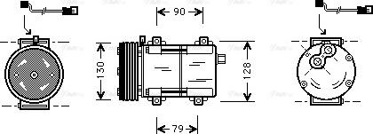 Ava Quality Cooling FDAK280 - Kompresors, Gaisa kond. sistēma www.autospares.lv