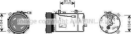 Ava Quality Cooling FDK294 - Kompresors, Gaisa kond. sistēma www.autospares.lv