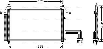 Ava Quality Cooling FT5253D - Kondensators, Gaisa kond. sistēma www.autospares.lv