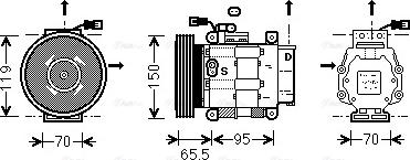 Ava Quality Cooling FT K031 - Kompresors, Gaisa kond. sistēma www.autospares.lv