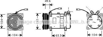 Ava Quality Cooling FT K324 - Kompresors, Gaisa kond. sistēma www.autospares.lv