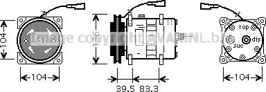 Ava Quality Cooling IVK093 - Kompresors, Gaisa kond. sistēma www.autospares.lv