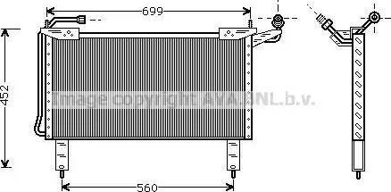 Ava Quality Cooling JR 5017 - Kondensators, Gaisa kond. sistēma www.autospares.lv