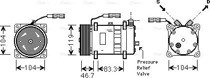 Ava Quality Cooling MNAK048 - Kompresors, Gaisa kond. sistēma www.autospares.lv