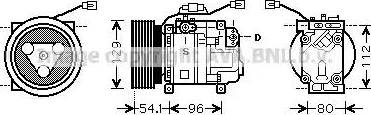 Ava Quality Cooling MZ K233 - Kompresors, Gaisa kond. sistēma www.autospares.lv