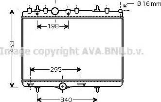 Ava Quality Cooling PE 2290 - Radiators, Motora dzesēšanas sistēma www.autospares.lv